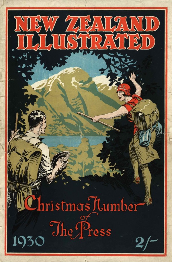New Zealand Illustrated poster  Print